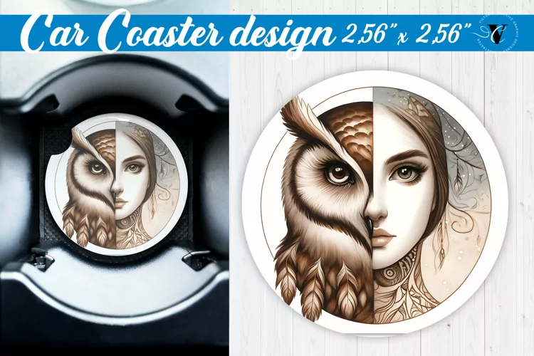 Car Coaster | Strong woman