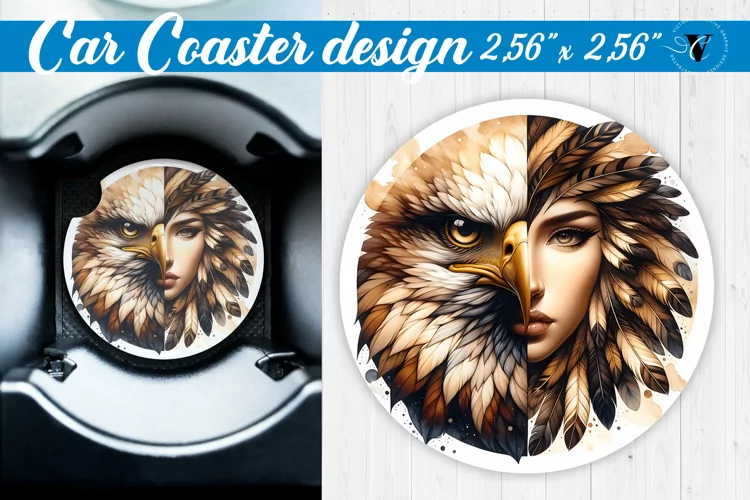 Car Coaster | Strong woman