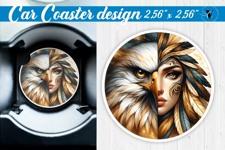 Car Coaster | Strong woman