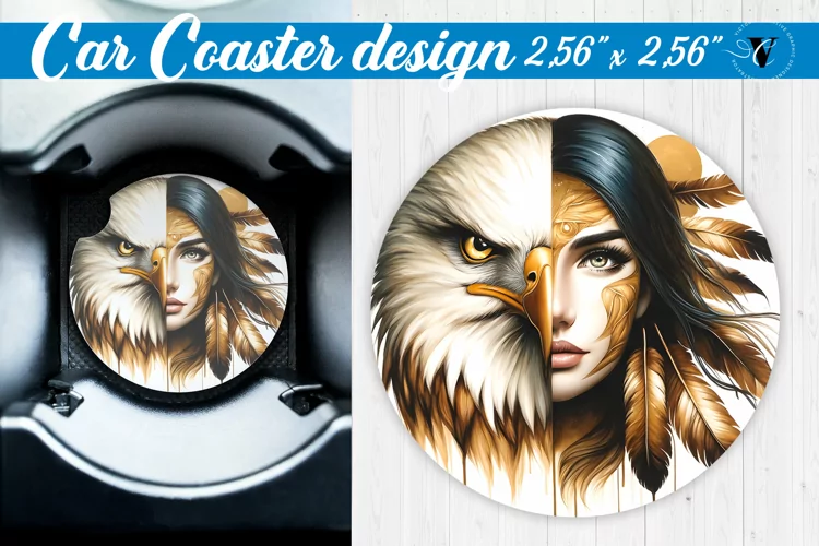 Car Coaster | Strong woman