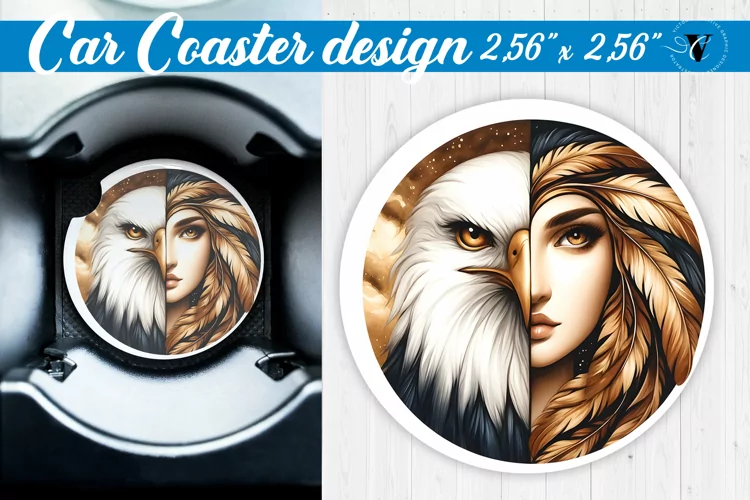 Car Coaster | Strong woman