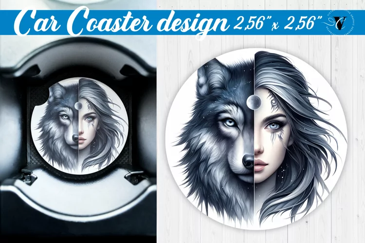 Car Coaster | Strong woman