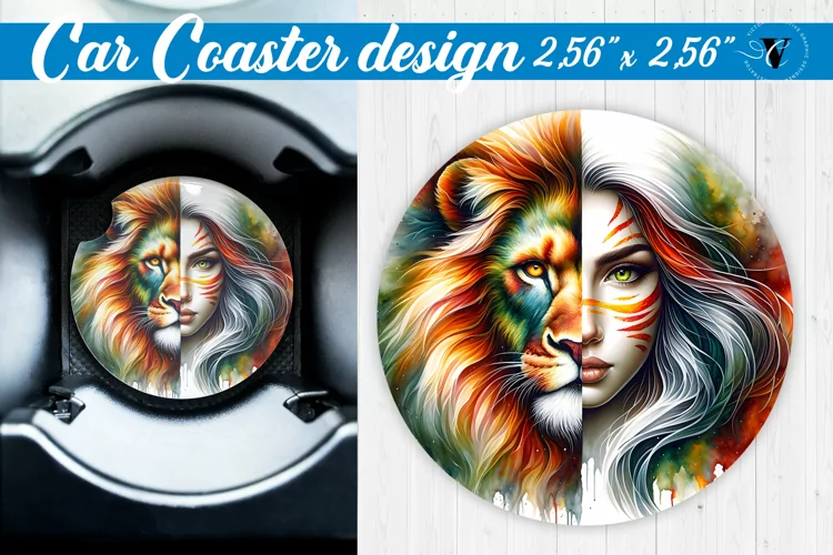 Car Coaster | Strong woman