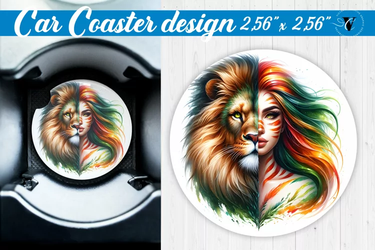 Car Coaster | Strong woman