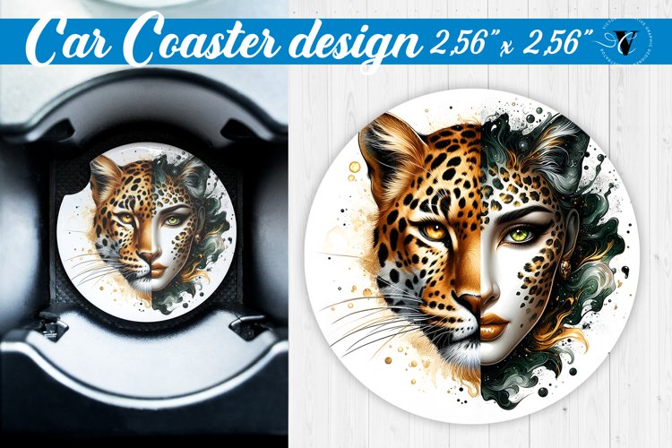 Car Coaster | Strong woman example image 1