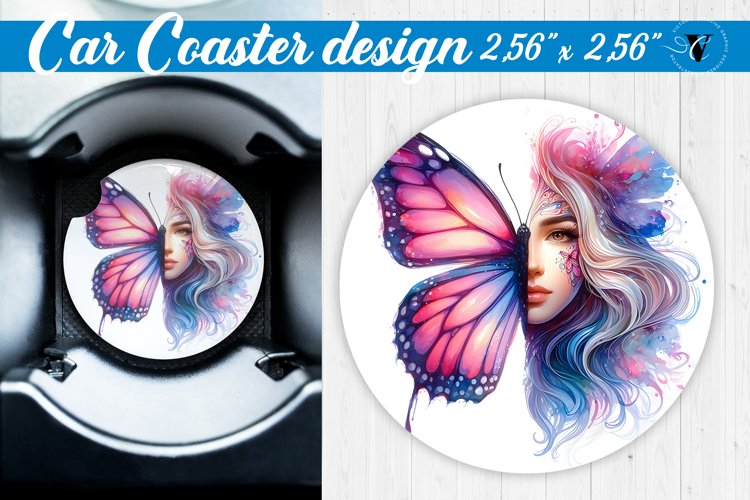 Car Coaster | Strong woman example image 1