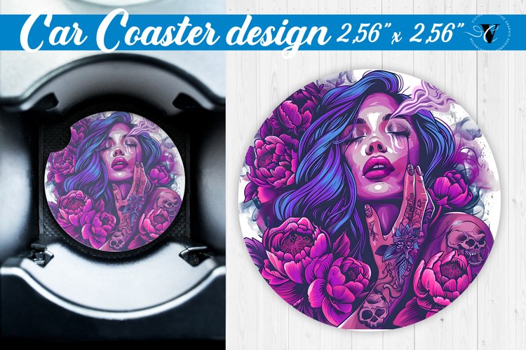 Car Coaster | Strong woman