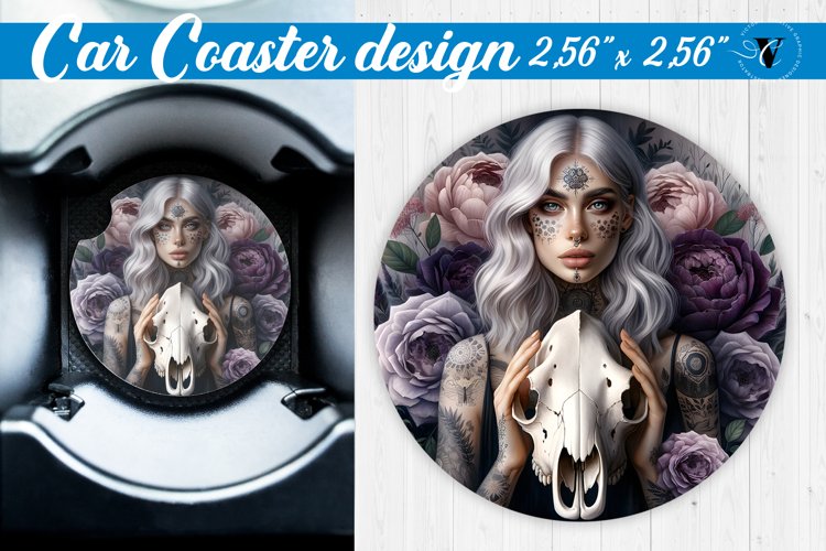 Car Coaster | Strong woman