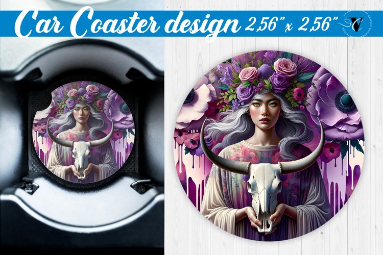 Car Coaster | Strong woman