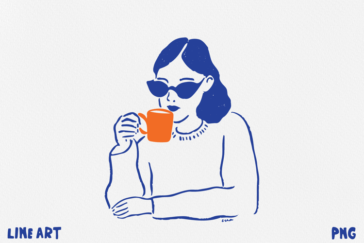 Paris Cafe Clipart, Parisian Aesthetic PNG, Cafe Life example image 1