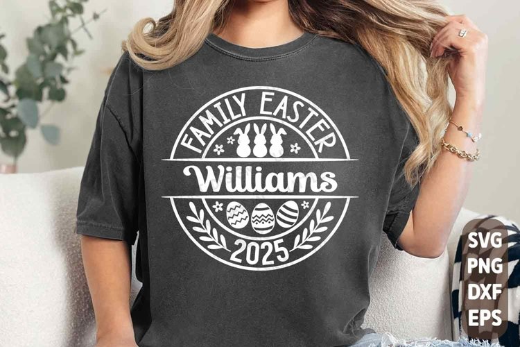 Family Easter 2025 SVG, Easter 2025 SVG, Family Shirt, PNG example image 1
