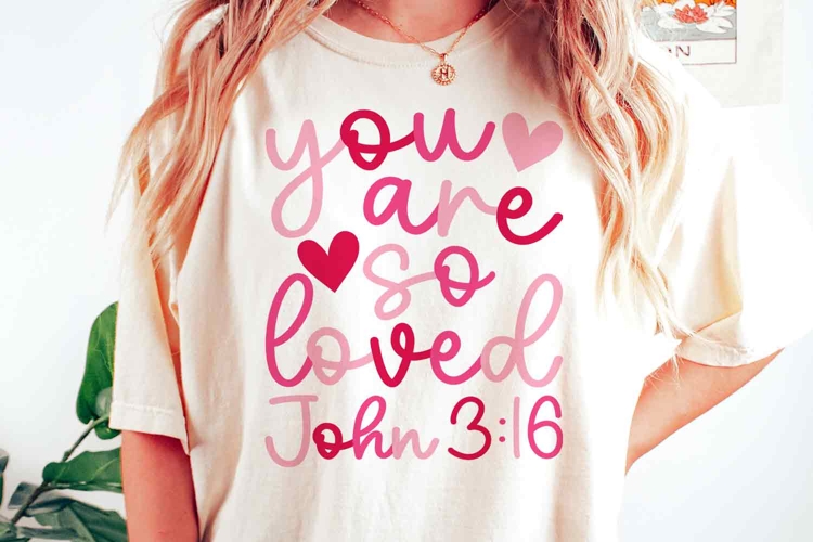 Preppy You Are So Loved PNG, Christian Valentine Svg, Jesus