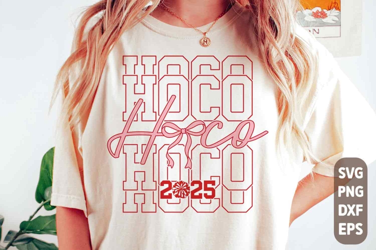 Cheer Hoco 2025 Svg | Homecoming Png | Football Coquette Bow