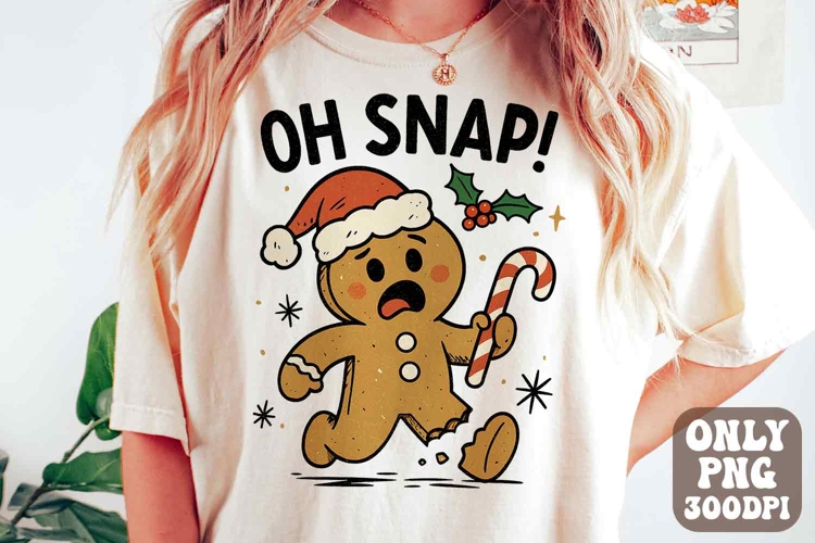 Oh Snap Png | Gingerbread Png | Tired Christmas Baking Png