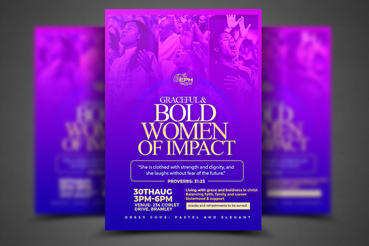 Women Conference Church Flyer Template