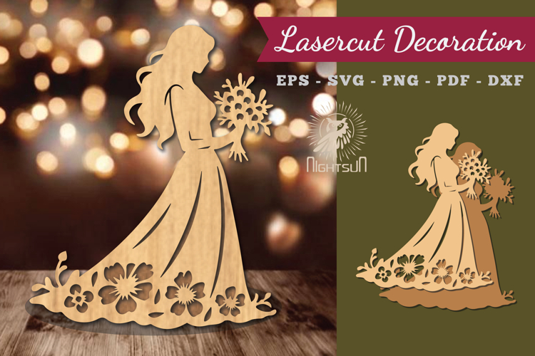 Women Dress Lasercut Decoration
