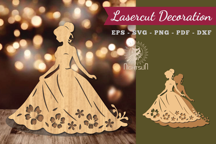 Women Dress Lasercut Decoration