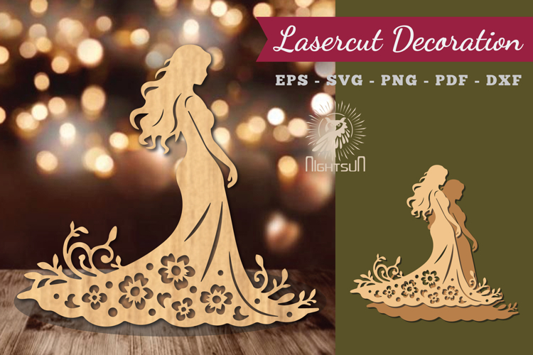 Women Dress Lasercut Decoration