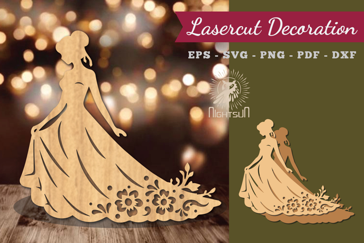 Women Dress Lasercut Decoration