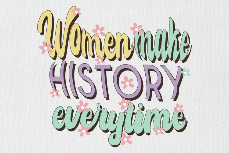 Women Empowerment Statement Sublimation Design