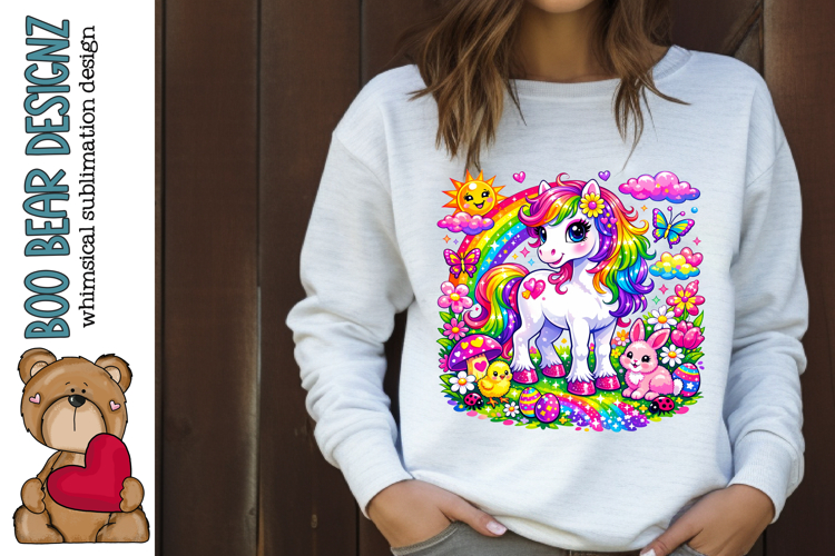 Springtime Rainbow Unicorn
