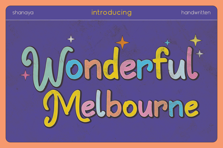 Wonderful Melbourne Playful Handwritten Font