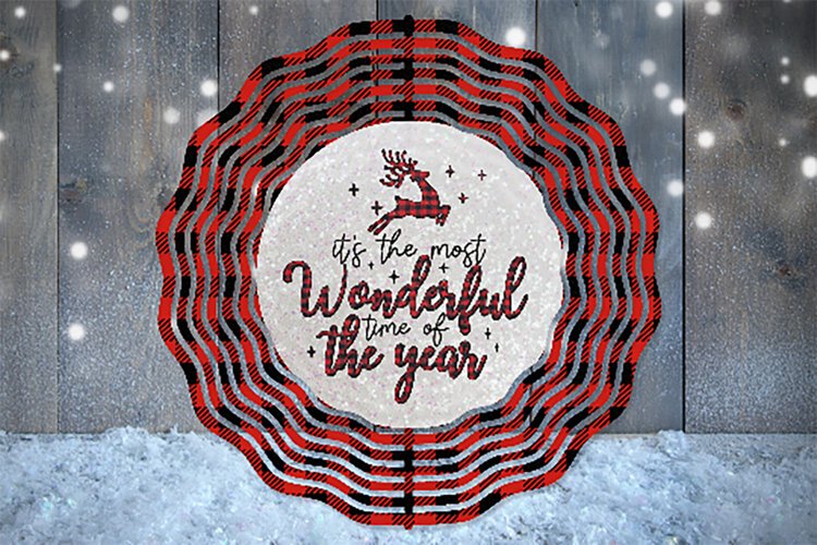 Wonderful Time of The Year - 10" Wind Spinner - PNG Design example image 1