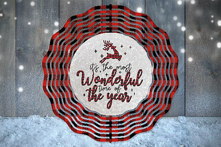 Wonderful Time of The Year - 10" Wind Spinner - PNG Design