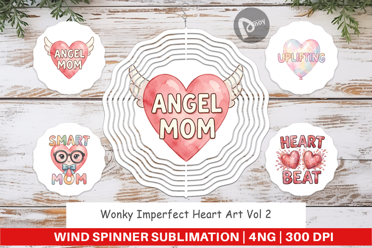 Imperfect Heart Wind Spinner