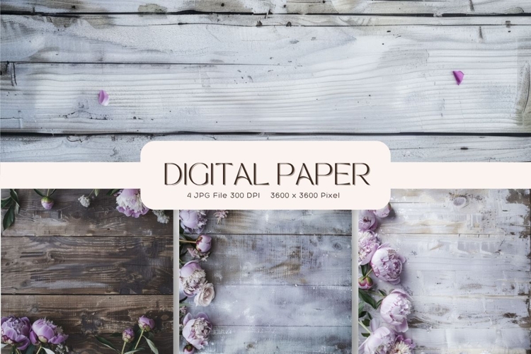 Wooden Floral Background Wood Flower Vintage Wallpaper_10