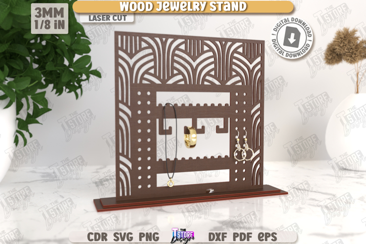 Jewelry Display Laser Cut | Jewelry Stand | Earrings Stand