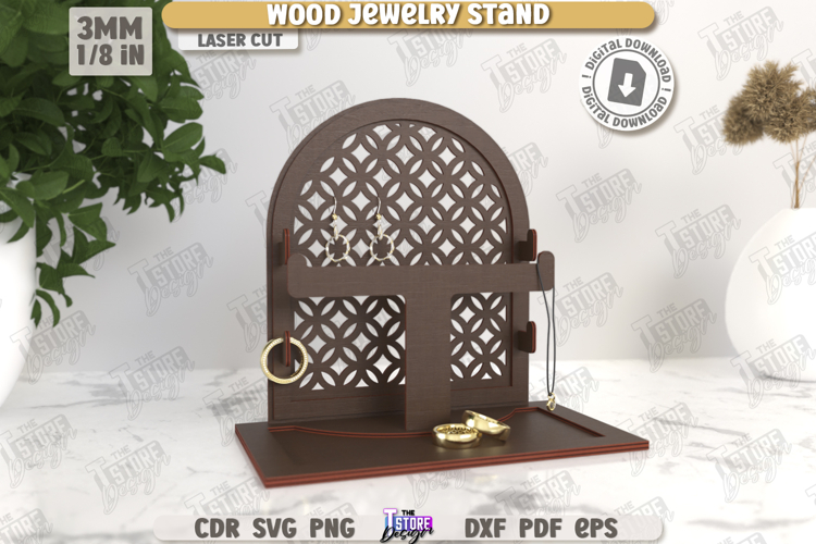 Jewelry Display Laser Cut | Jewelry Stand | Earrings Stand