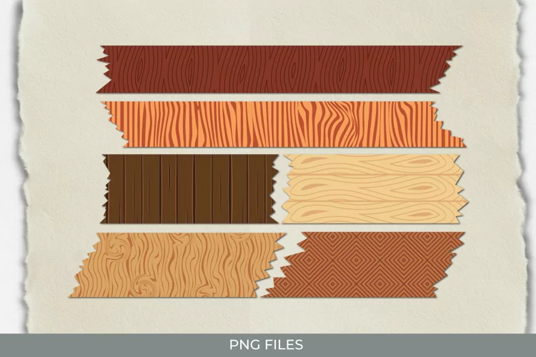 Wood Seamless Patterned Tape