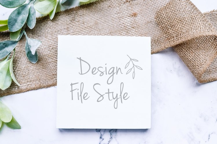 Wood Sign Mockup| Stock Photo| Flat Lay | Blank Wood Sign