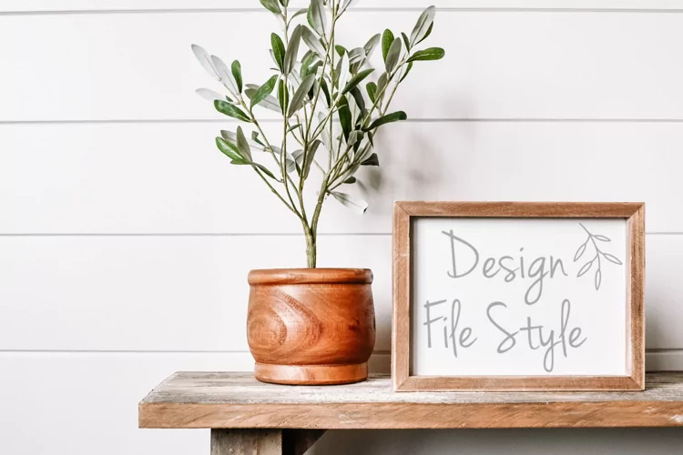 Wood Sign Mockup| Stock Photo| Flat Lay | Blank Wood Sign