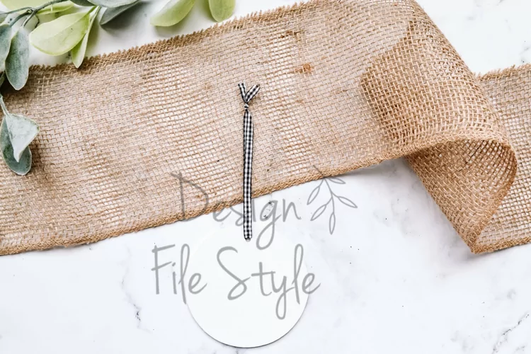 Wood Tag Mockup| Stock Photo| Flat Lay | Easter Basket Tag