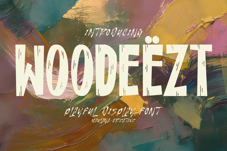 Woodeezt Bold Playful Display Font Natural