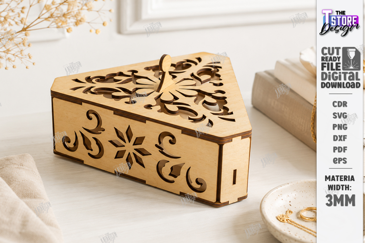 Wooden and Acrylic Jewelry Box Laser Cut | Storage Box | CNC