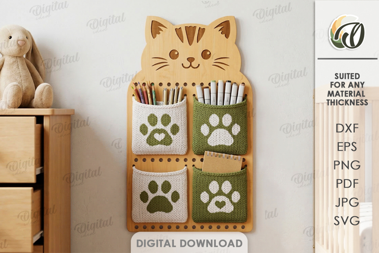 3D Base For Crochet Pocket Organizer Lasercut.Home Decor SVG