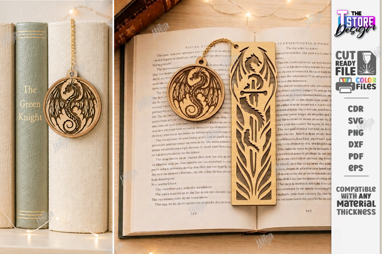 Wooden Bookmark Laser Cut | Decorative Book Marker Charm