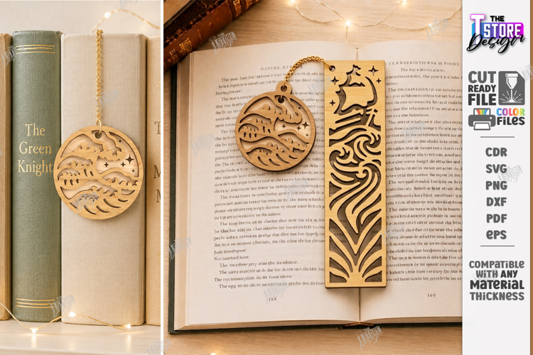 Wooden Bookmark Laser Cut | Decorative Book Marker Charm