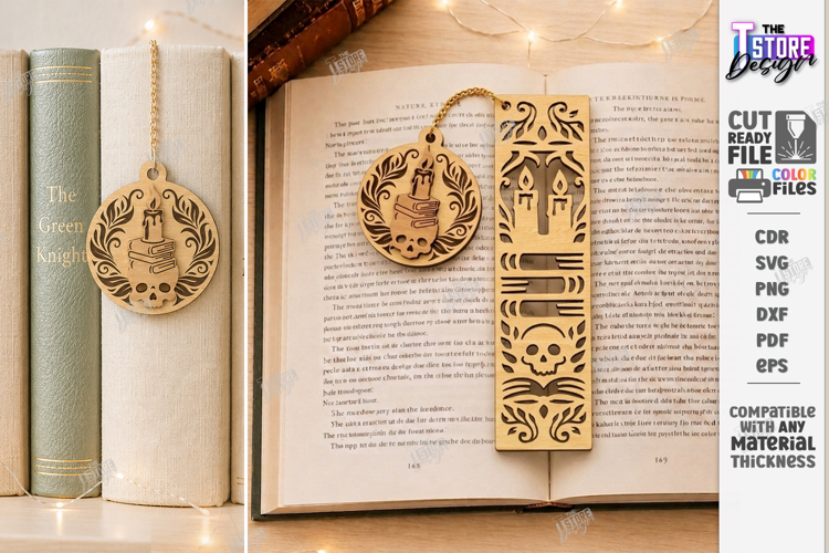 Wooden Bookmark Laser Cut | Decorative Book Marker Charm