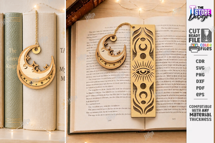 Wooden Bookmark Laser Cut | Decorative Book Marker Charm