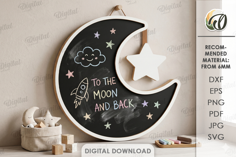 Kids Chalkboard Laser Cut. Kids Drawing Board SVG