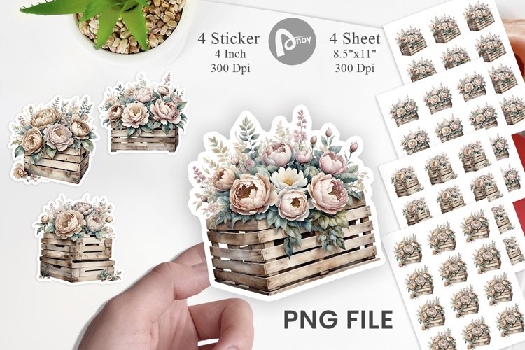 Wooden Crate Sticker