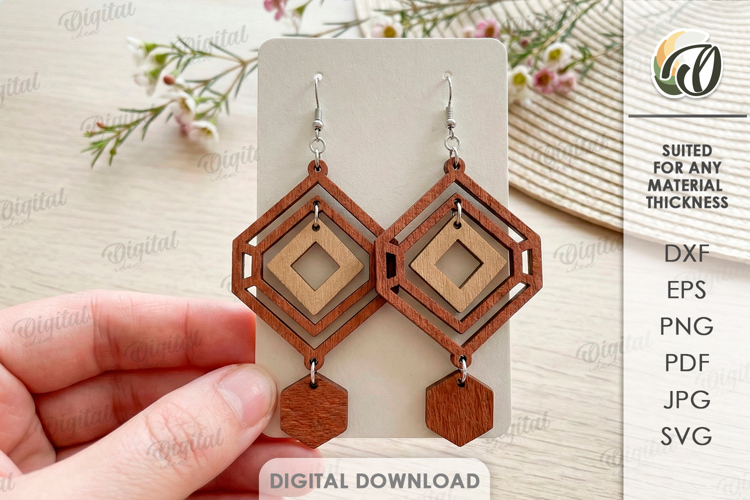 Glowforge Earrings Image 24