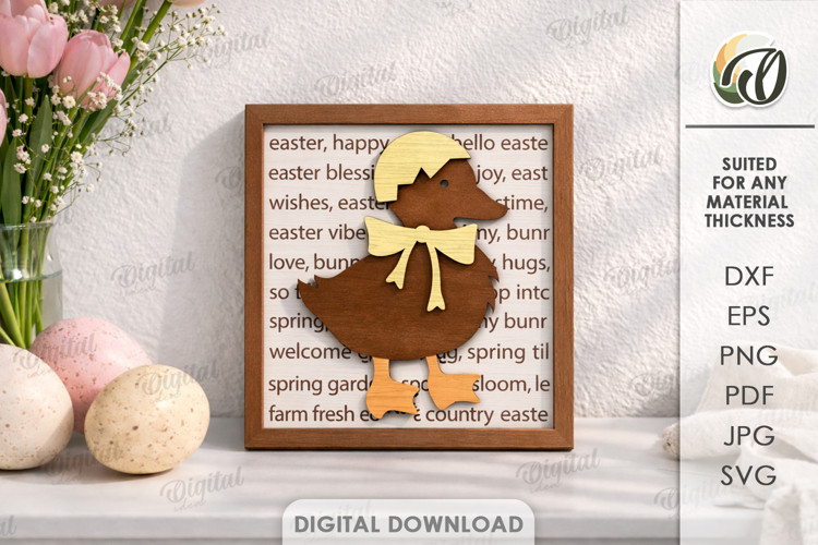 3D Easter Wall Decor Laser Cut. Easter Wall Sign SVG