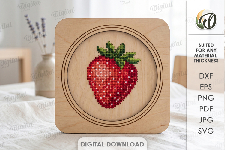 3D Embroidery Sign Laser Cut. Embroidery Pattern SVG example image 1