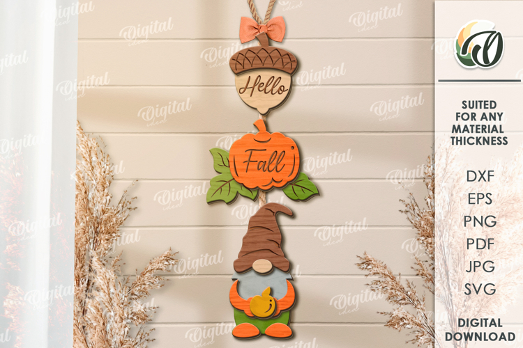 Wooden Fall Wall Decor Lasercut. Fall Wall Decor SVG