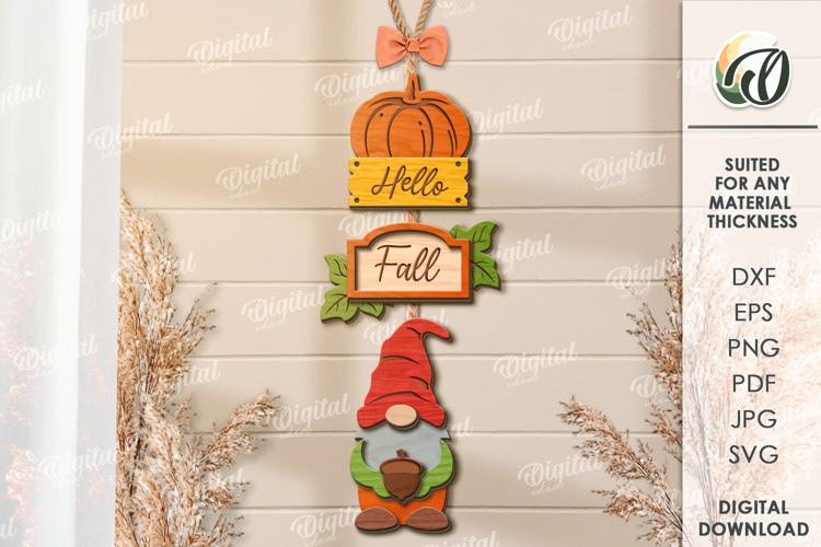 Wooden Fall Wall Decor Lasercut. Fall Wall Decor SVG